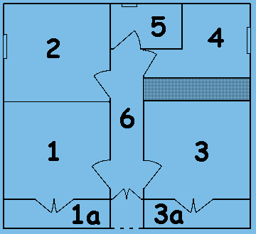 Grundriss der Erdgeschosswohnung