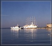 Cruiser Ship And Ferry Boat